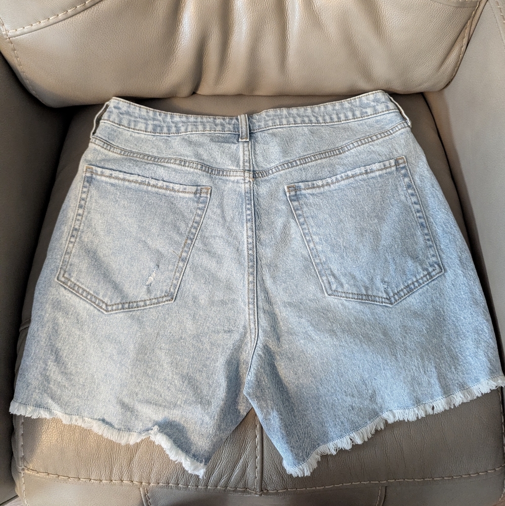 High Rise Jean Shorts - Picture 2 of 5